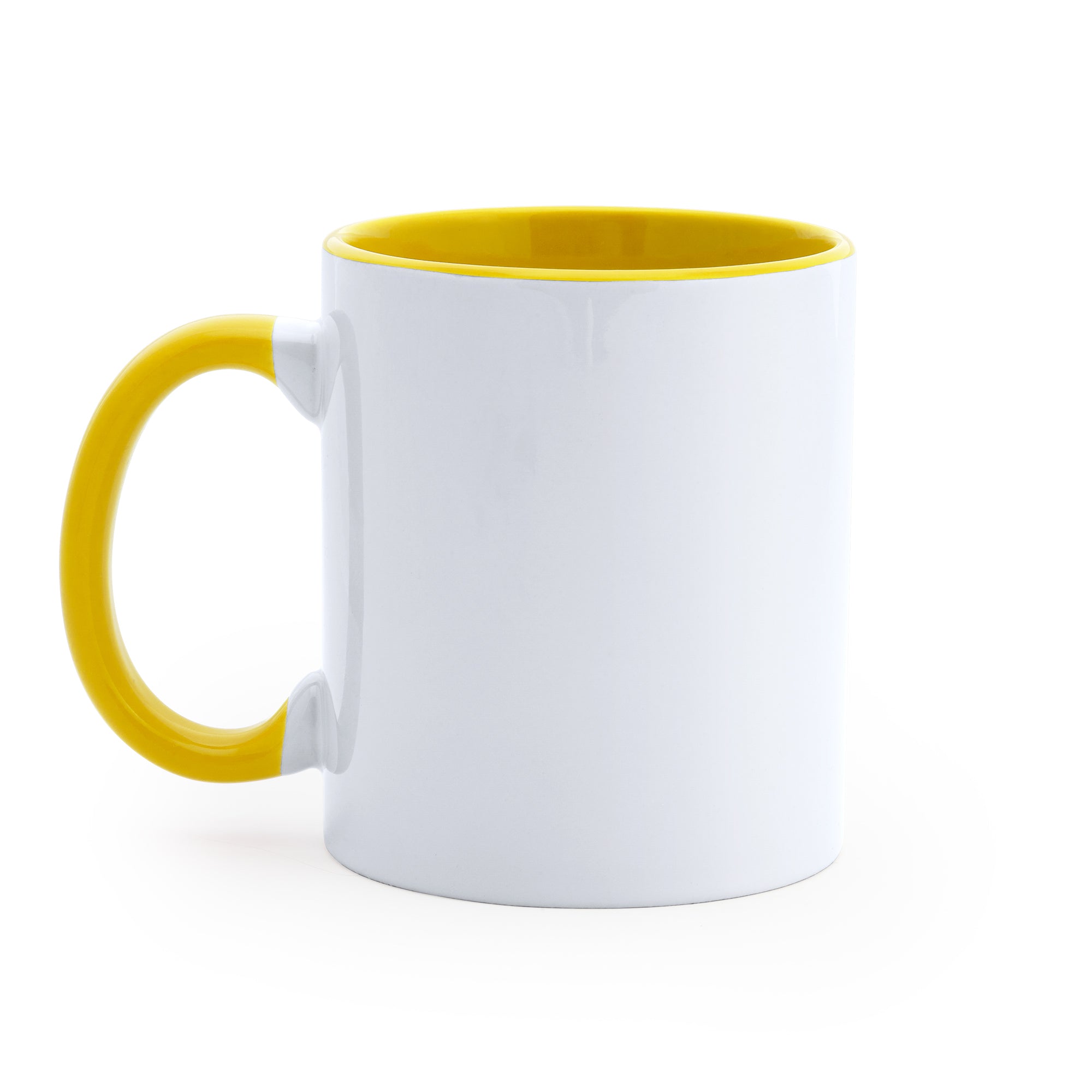 Taza Cerámica · Interior y Asa en Color · 350 ML · Personalizable · Ref 4001