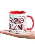 Taza Cerámica · Interior y Asa en Color · 350 ML · Personalizable · Ref 4001