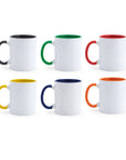 Ceramic Mug · Colored Interior and Handle · 350 ML · Customizable · Ref 4001