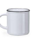 Ceramic Mug · Retro Design · Round Handle · 300 ML · Customizable · Ref 4010