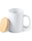 Ceramic Mug · 370 ML Capacity · Bamboo Lid · Customizable · Ref 4012