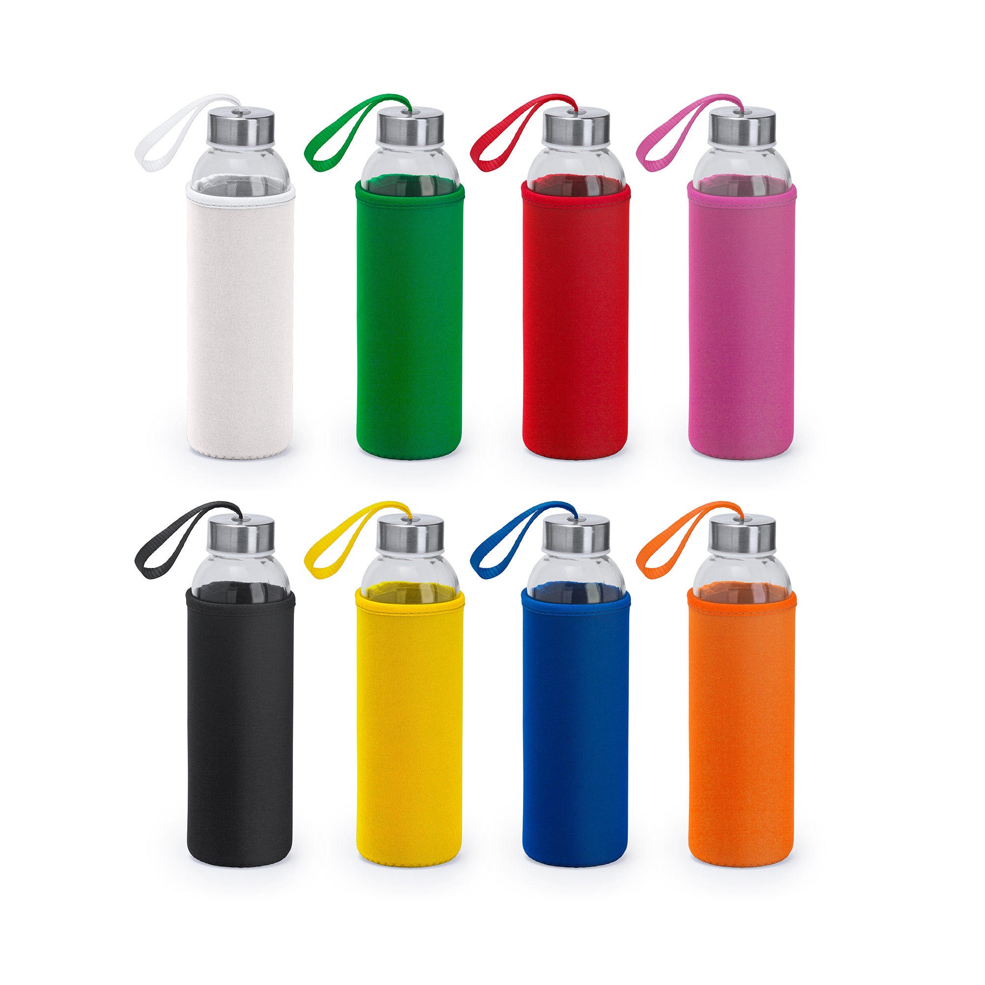 Bidón Cristal · Funda Softshell · Capacidad de 500 ML · Personalizable Full Color · Ref 4040