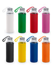 Glass Bottle · Softshell Cover · 500 ML Capacity · Customizable Full Color · Ref 4040