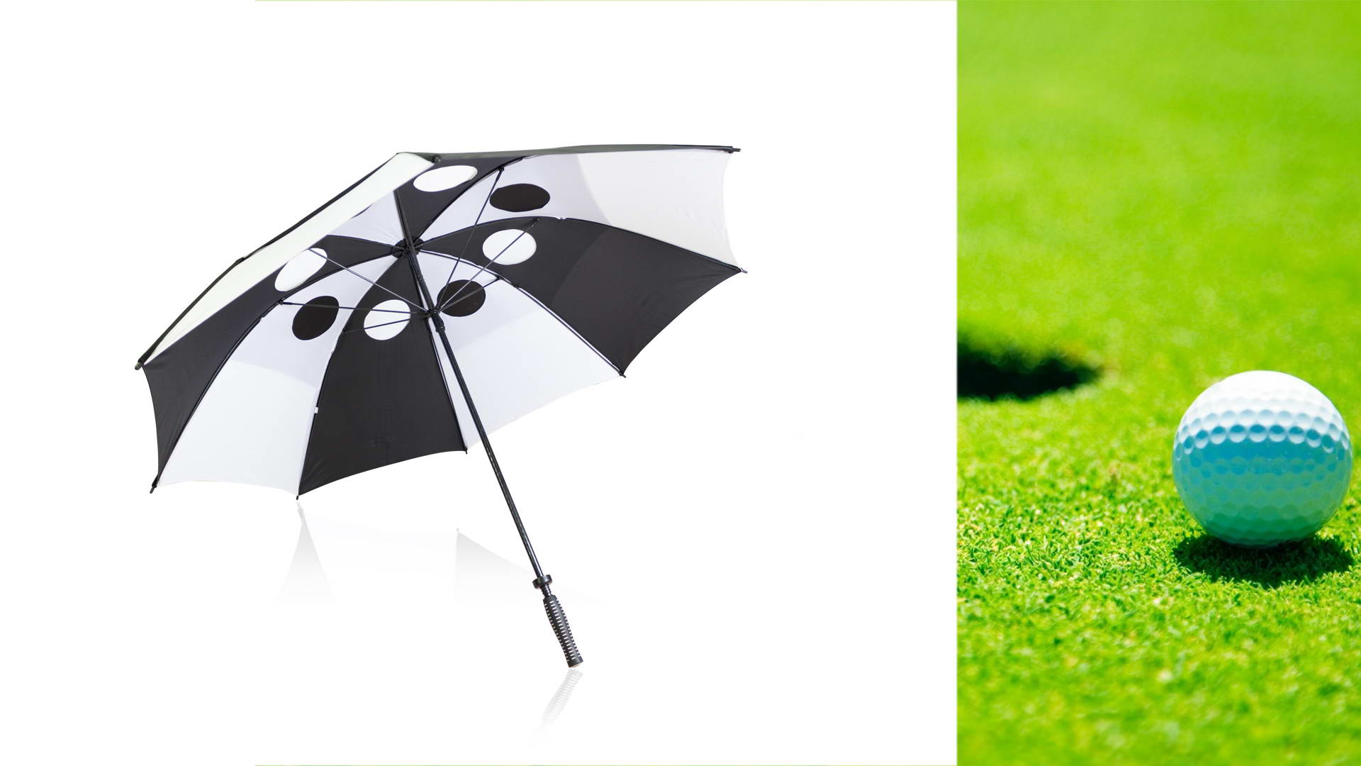 Paraguas Golf · Resistente Sistema Antiviento · Varillas de Fibra ·  Presentado con Funda · Personalizable · Ref 4393