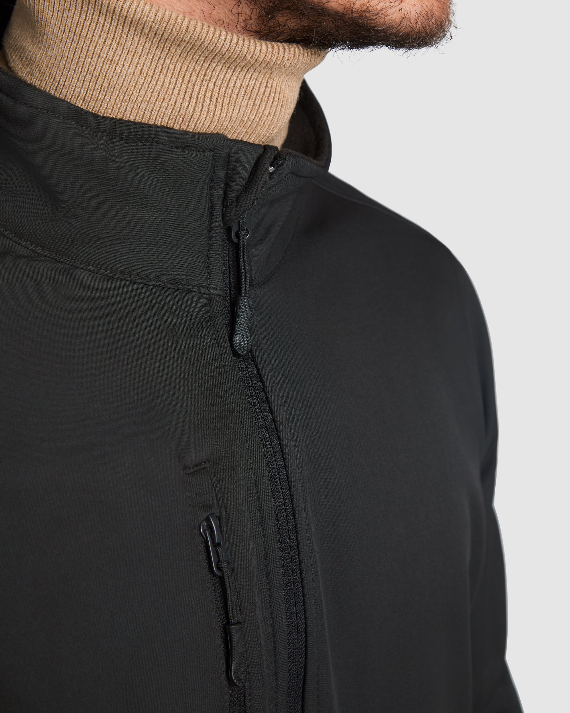 Unisex Softshell Jacket · Double Layer Polar Fabric · Cold Environments · Elastic · Customizable