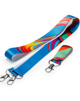 Sublimation Lanyard · Full print · Resistant carabiner · Thick and Double · Customizable