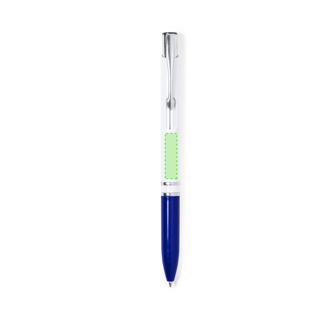 Bolígrafo Pulsador · Colores Brillantes · Resistente · Tinta Jumbo Azul · Personalizable · Ref 20224