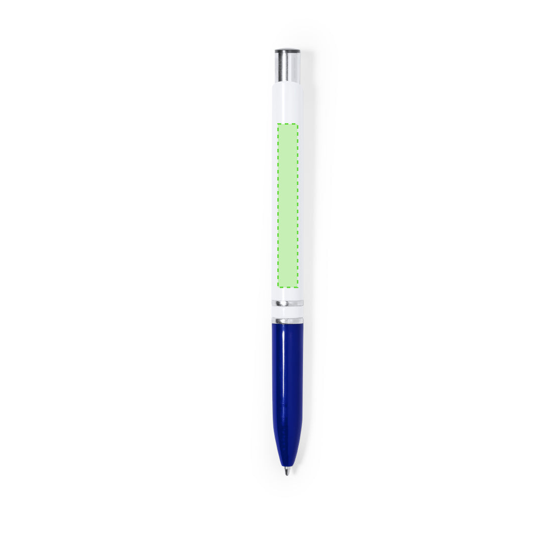 Push-Button Pen · Bright Colors · Resistant · Jumbo Blue Ink · Customizable · Ref 20224