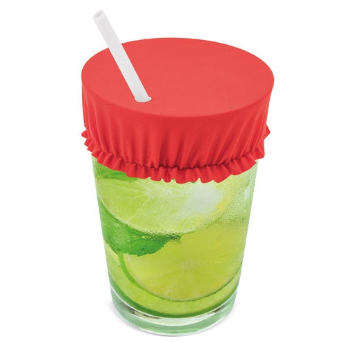 Cubre Vasos · Protección para Bebidas ·  Cierre coen Goma · Personalizable · rRef CV