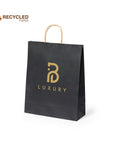 Recycled Paper Bag · Reinforced Handles · 3 Sizes to Choose from · Resistant 8 KG · Customizable